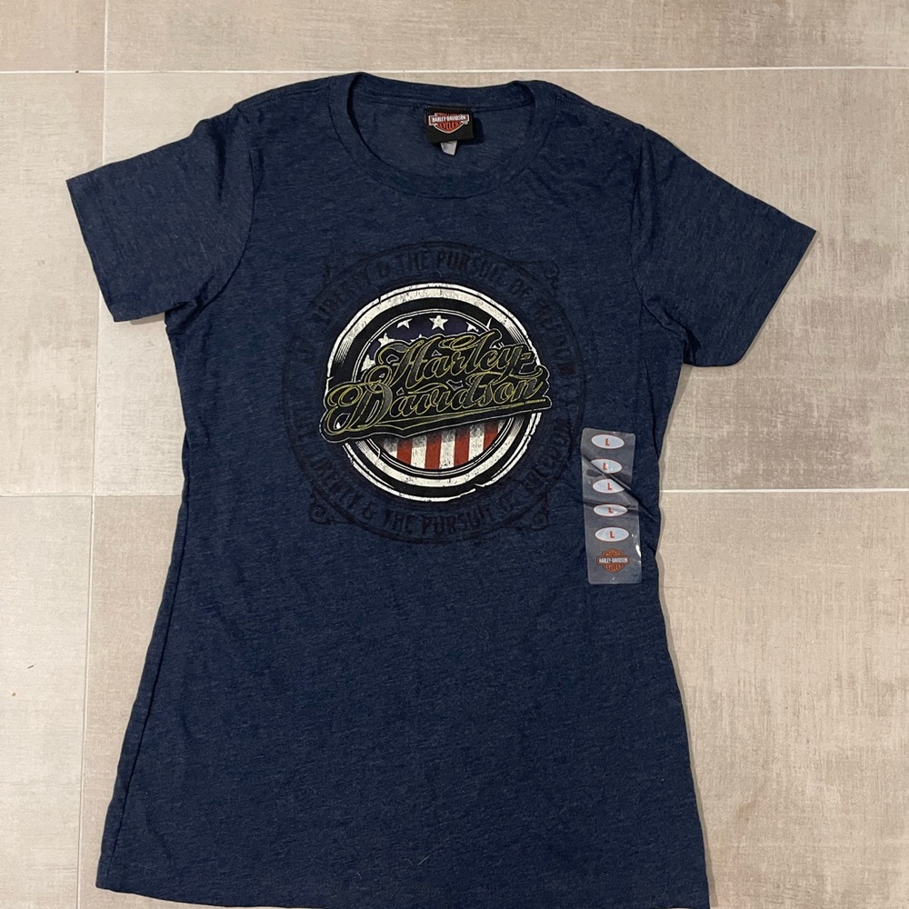 Harley-Davidson Women's Navy Graphic Tee